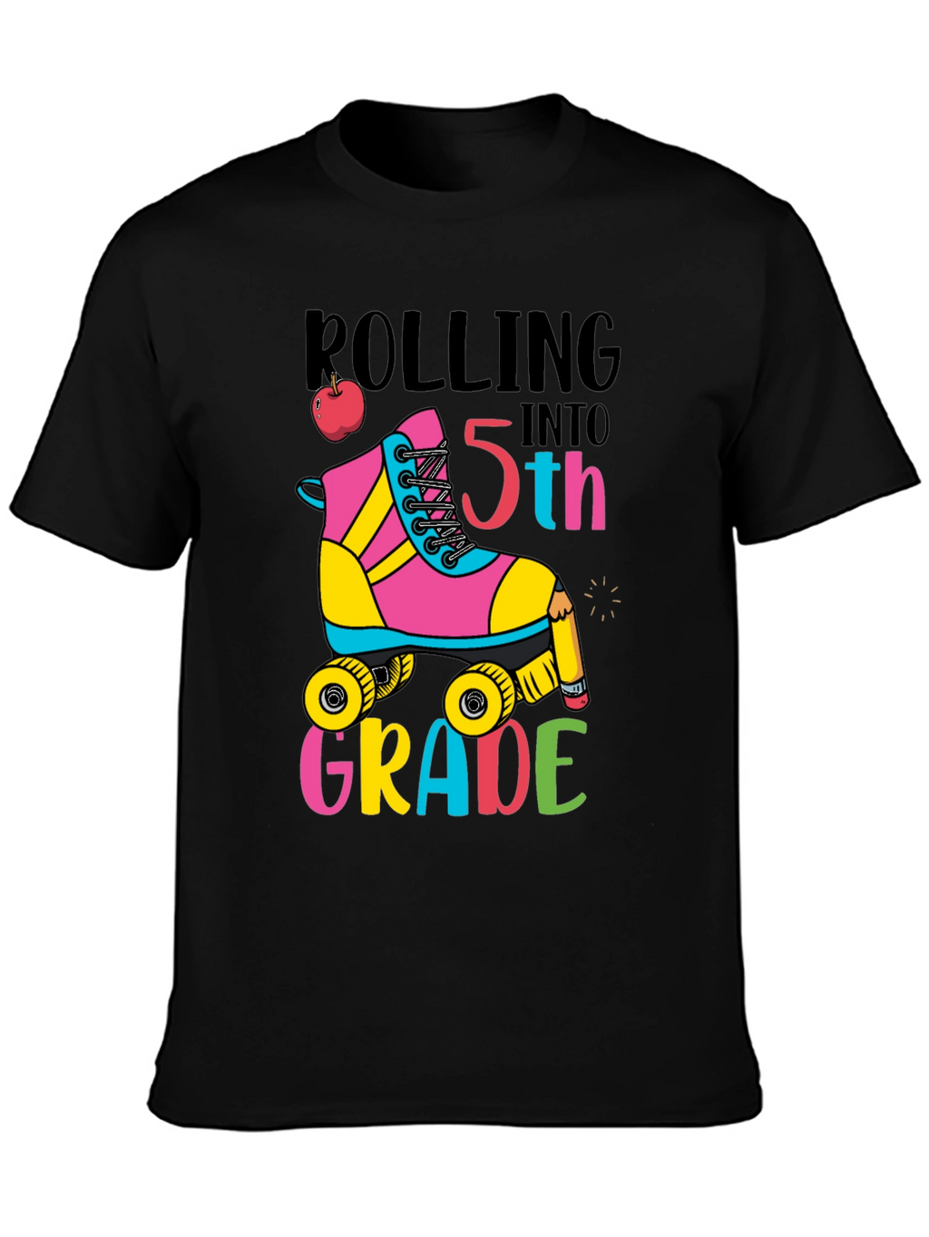Rolling Into 5th Grade T-Shirt Back to School