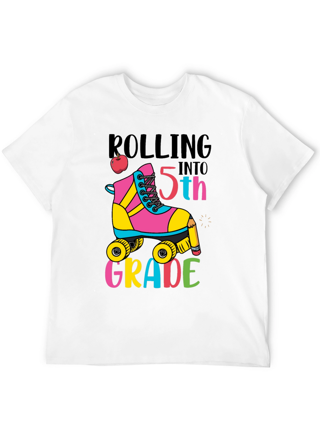 Rolling Into 5th Grade T-Shirt Back to School