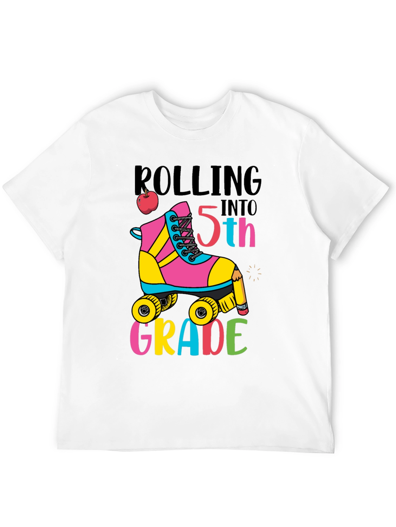 Rolling Into 5th Grade T-Shirt Back to School
