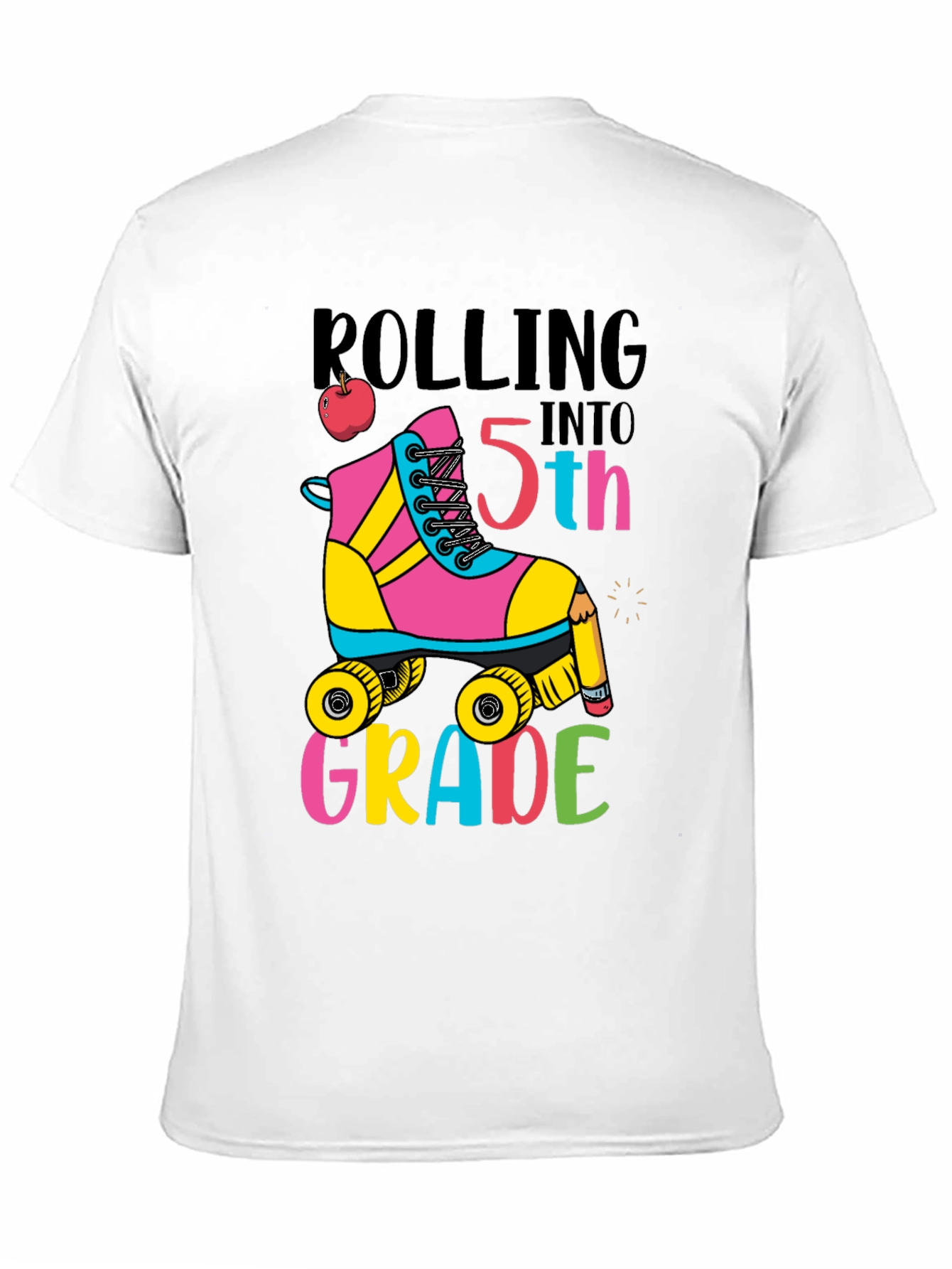 Rolling Into 5th Grade T-Shirt Back to School