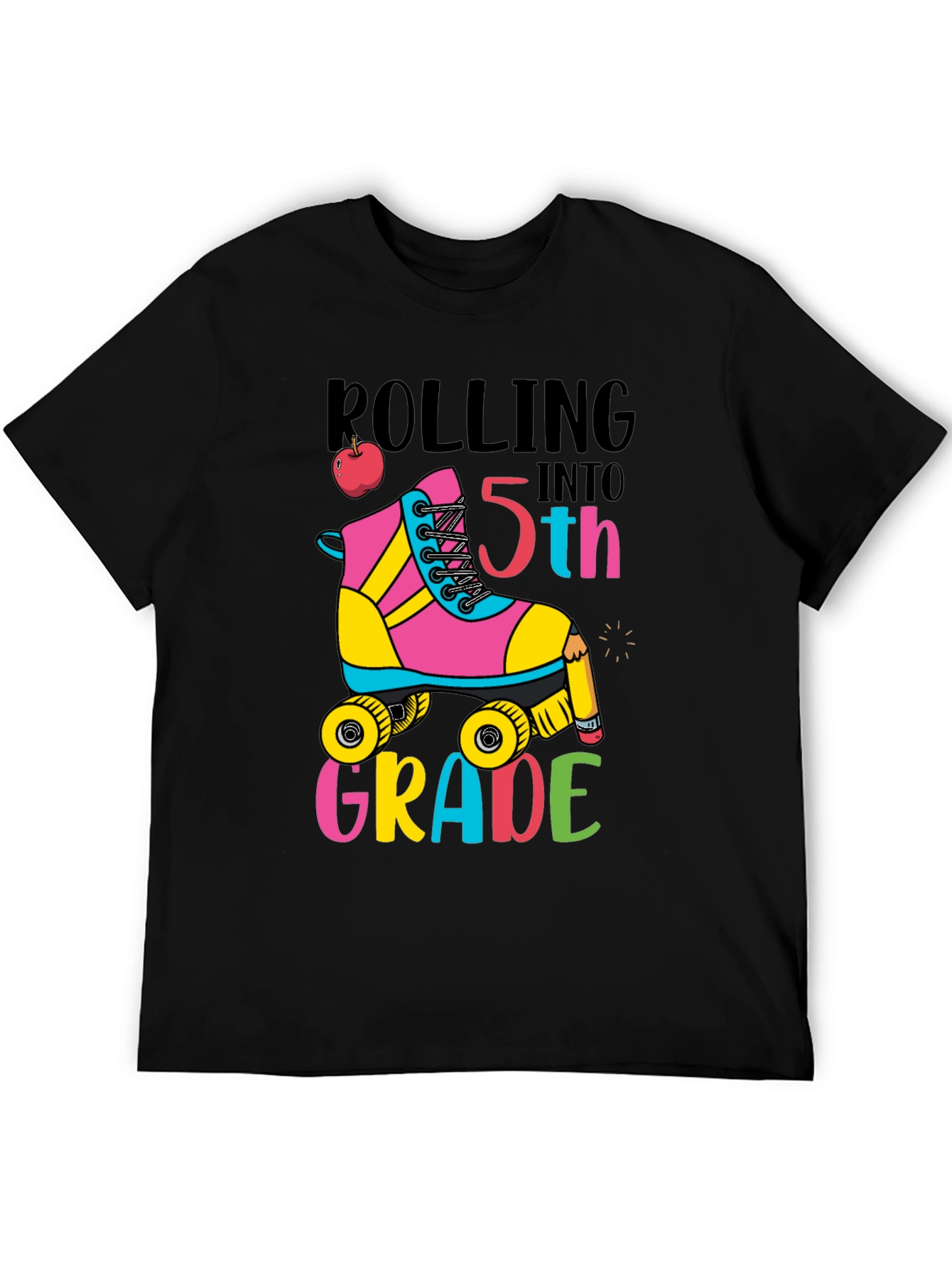Rolling Into 5th Grade T-Shirt Back to School