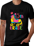Rolling Into 5th Grade T-Shirt Back to School