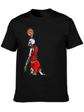 Basketball Skeleton Graphic T-Shirt