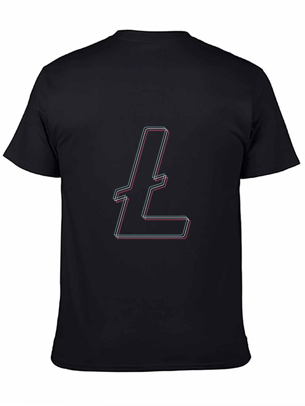 Litecoin Logo Black T-Shirt