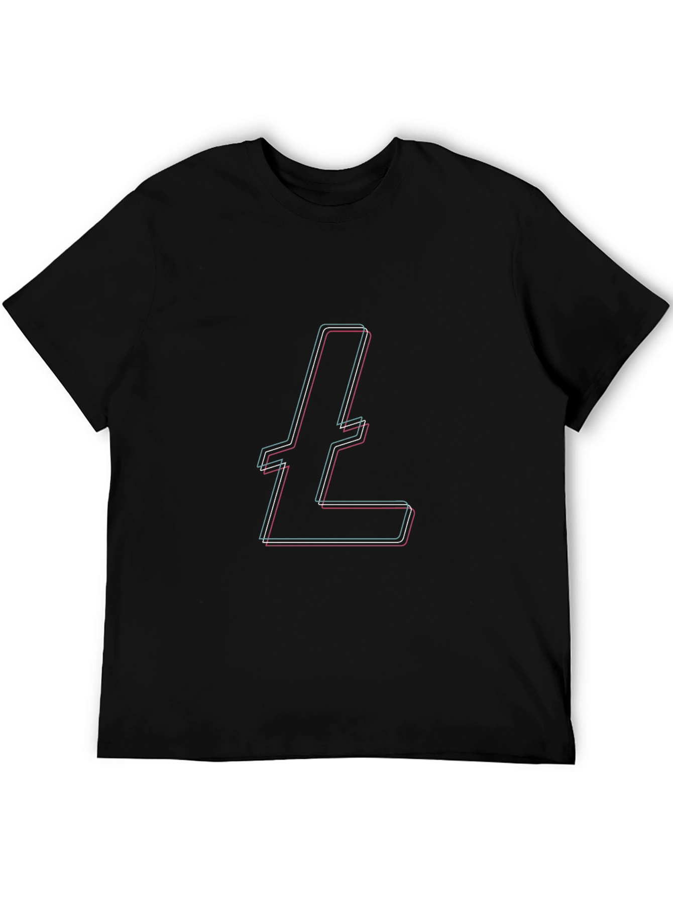 Litecoin Logo Black T-Shirt