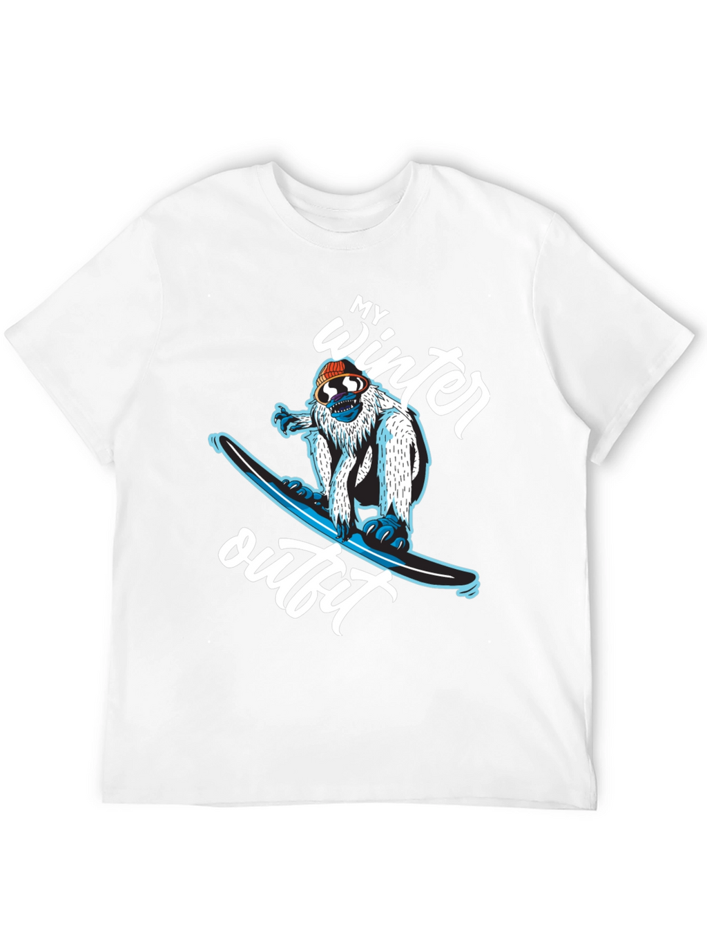 My Winter Outfit Snowboard Yeti T-Shirt
