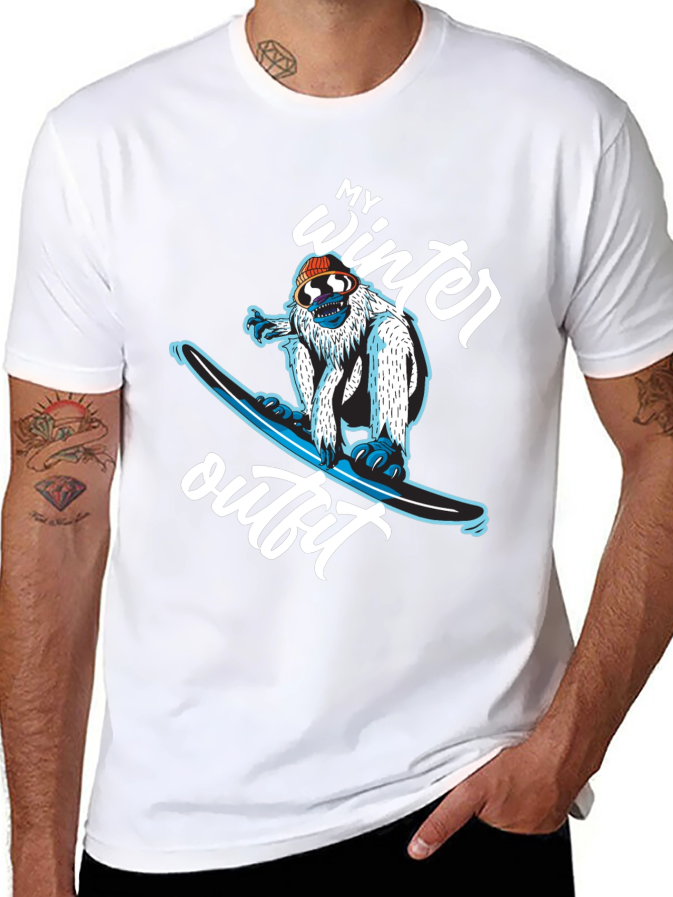 My Winter Outfit Snowboard Yeti T-Shirt