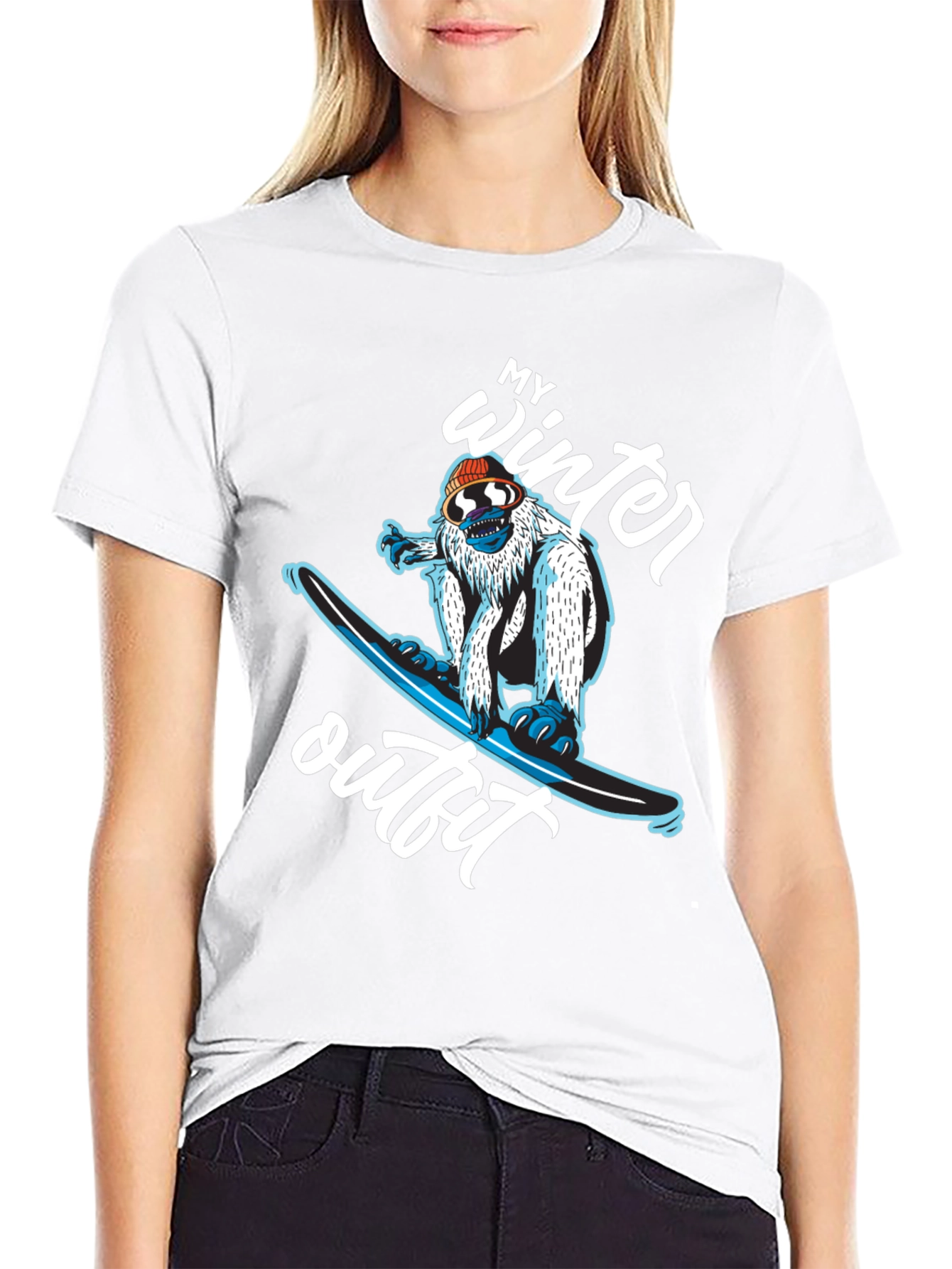 My Winter Outfit Snowboard Yeti T-Shirt