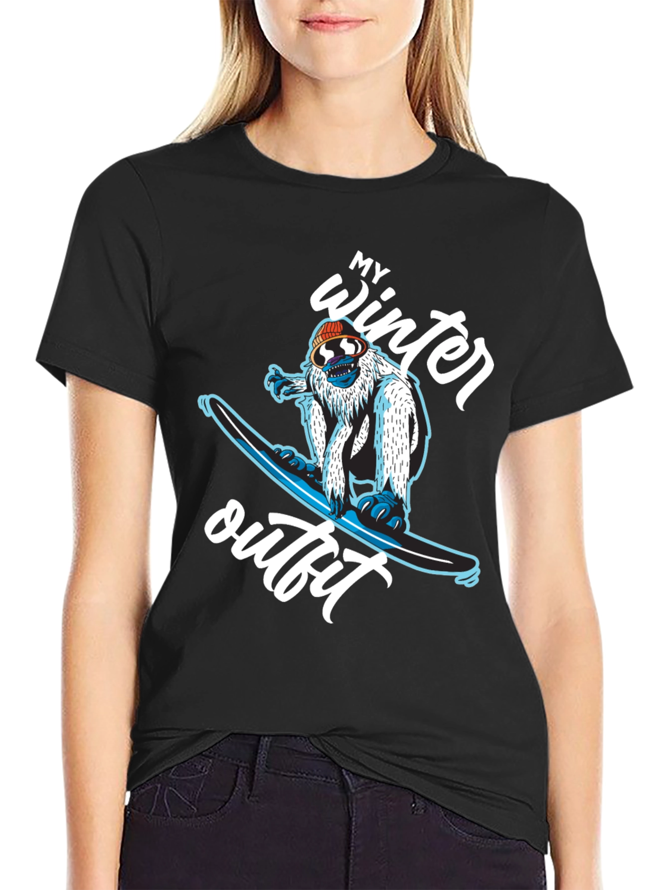 My Winter Outfit Snowboard Yeti T-Shirt