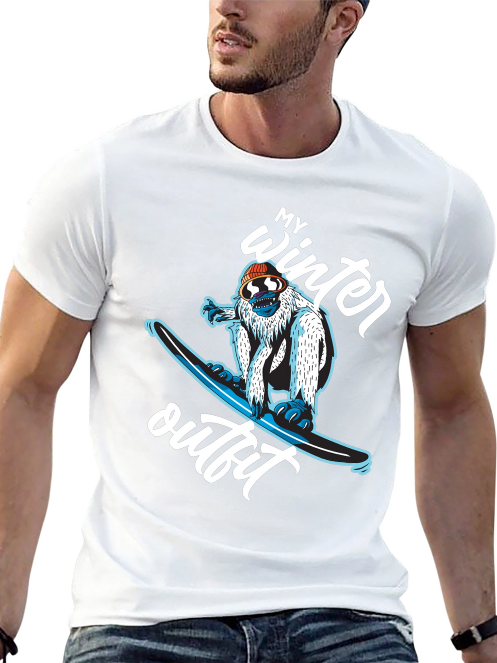 My Winter Outfit Snowboard Yeti T-Shirt