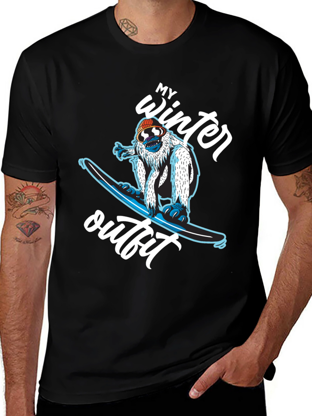 My Winter Outfit Snowboard Yeti T-Shirt