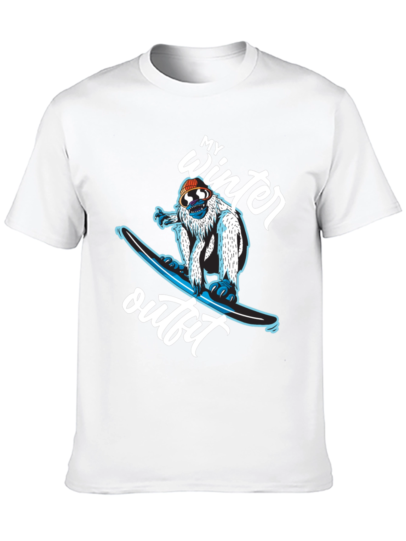 My Winter Outfit Snowboard Yeti T-Shirt
