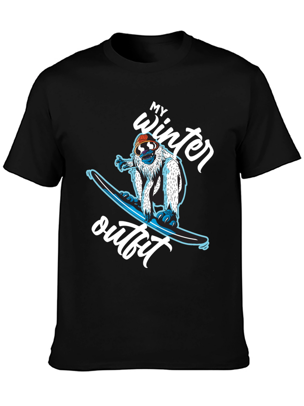 My Winter Outfit Snowboard Yeti T-Shirt