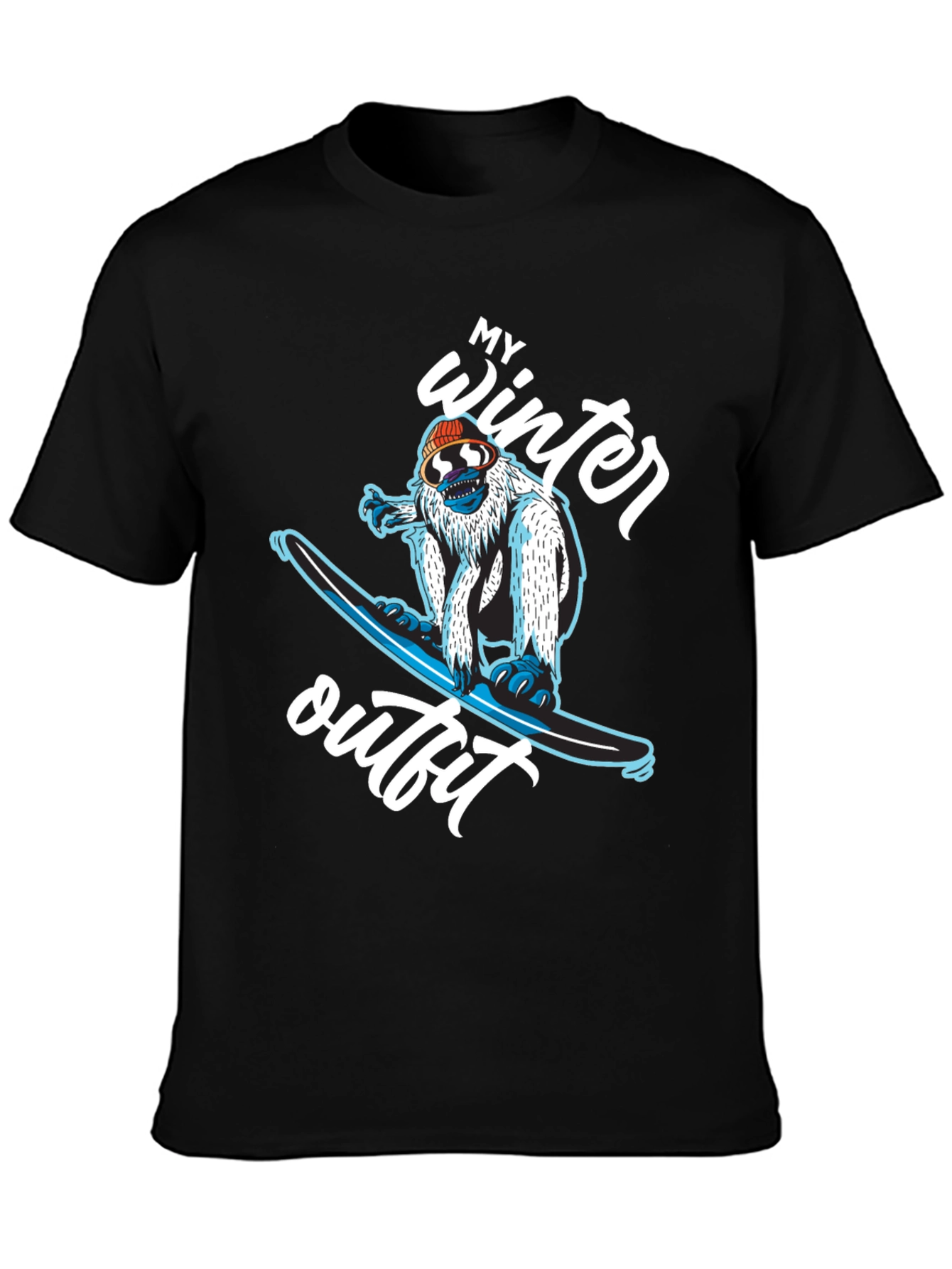 My Winter Outfit Snowboard Yeti T-Shirt