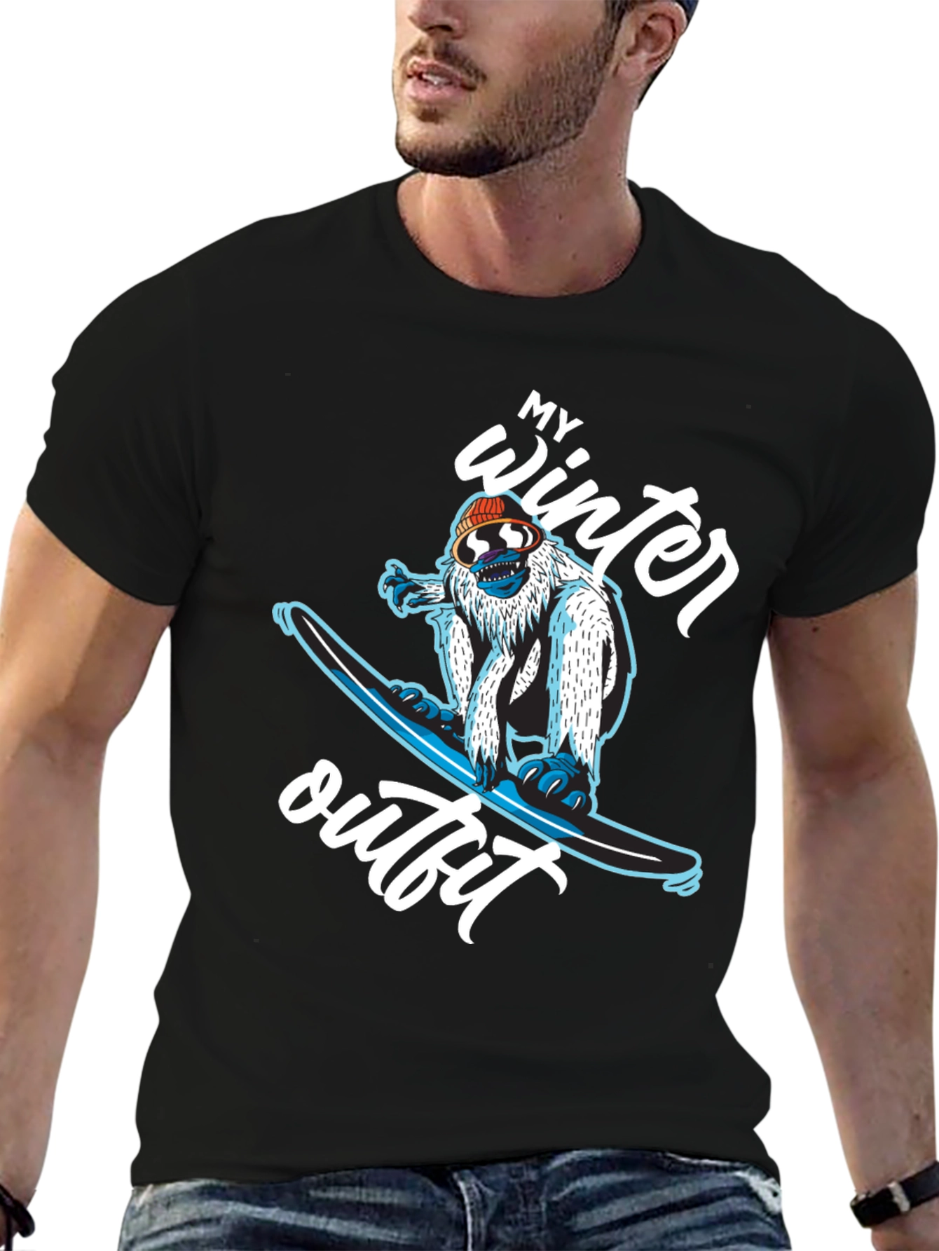 My Winter Outfit Snowboard Yeti T-Shirt