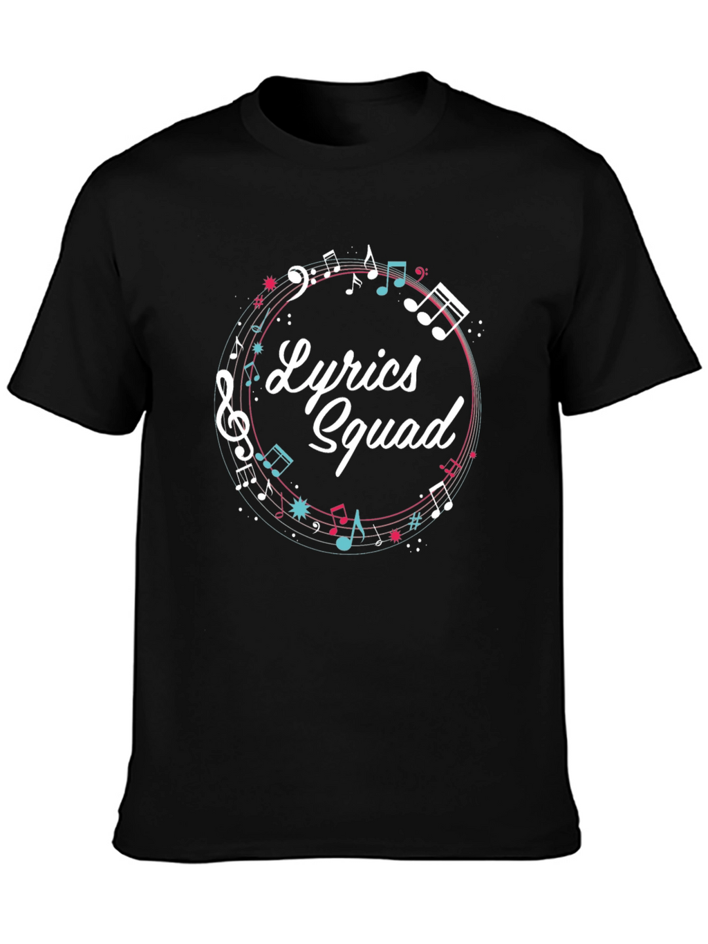 Lyrics Squad Music Graphic T-Shirt