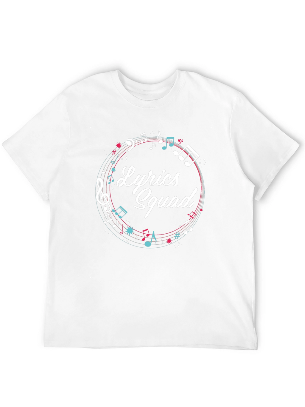 Lyrics Squad Music Graphic T-Shirt