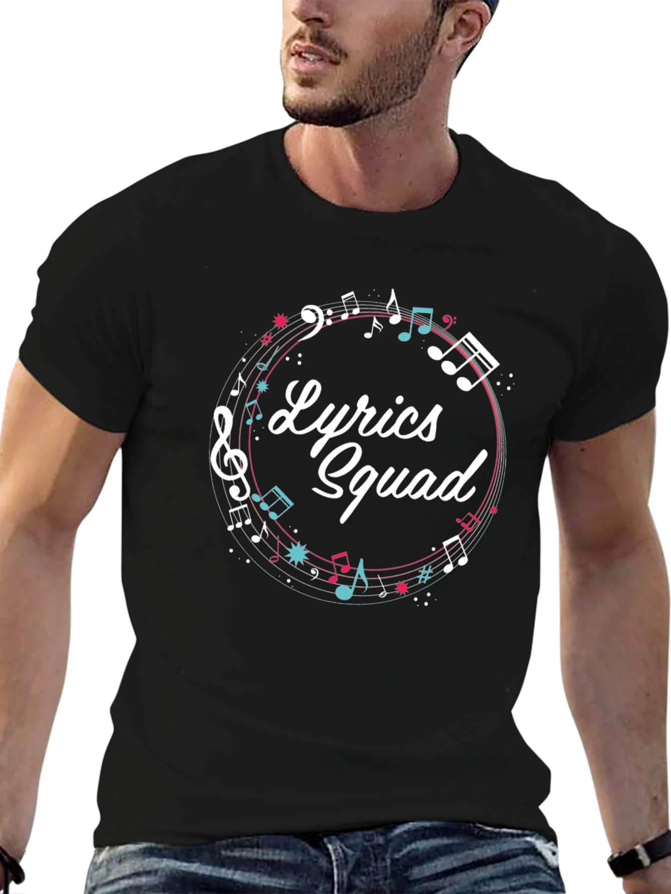 Lyrics Squad Music Graphic T-Shirt