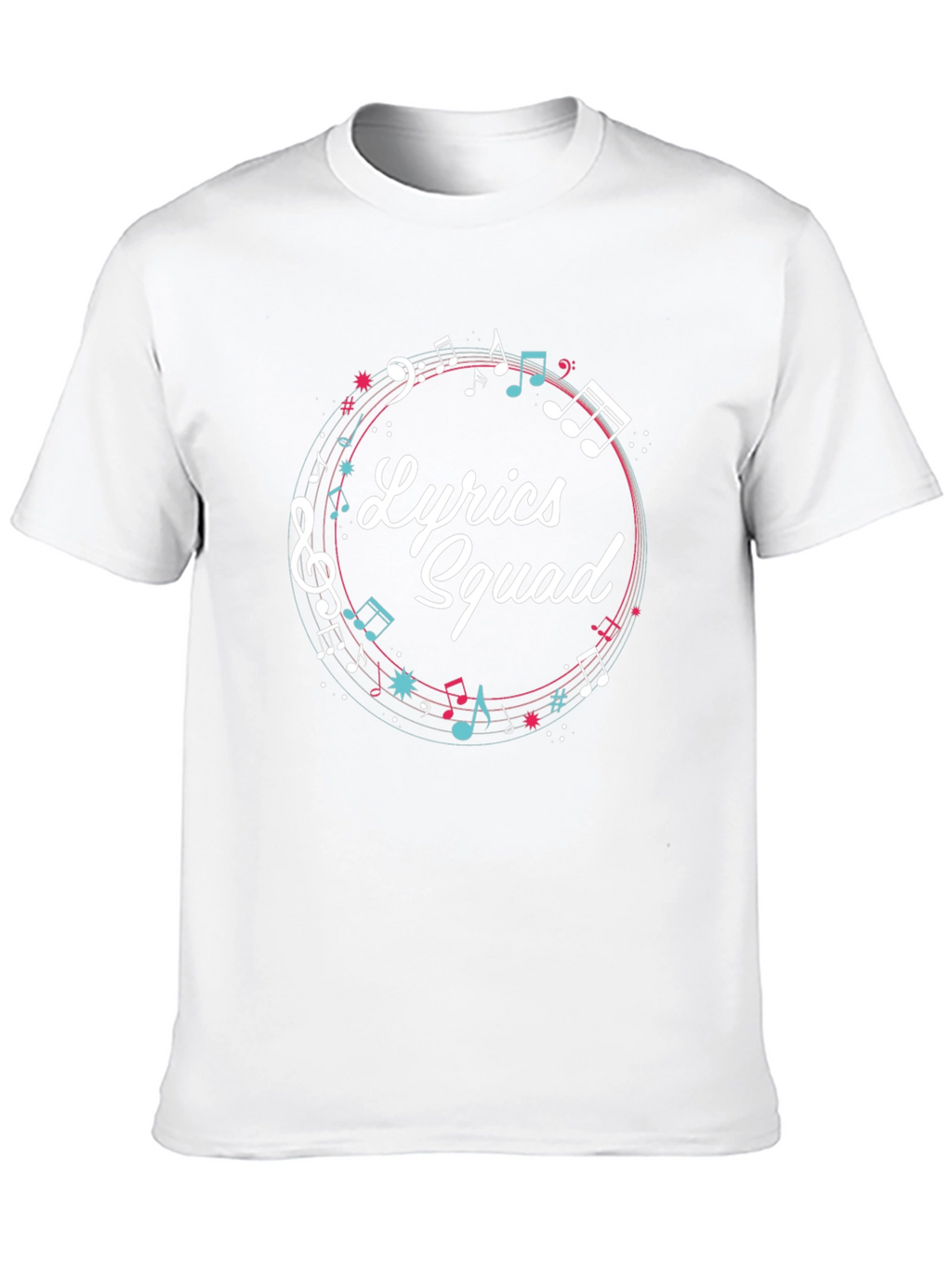 Lyrics Squad Music Graphic T-Shirt