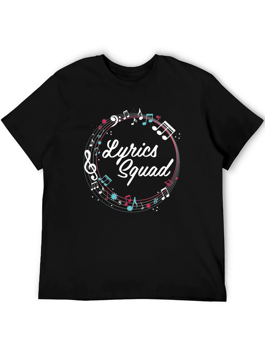 Lyrics Squad Music Graphic T-Shirt