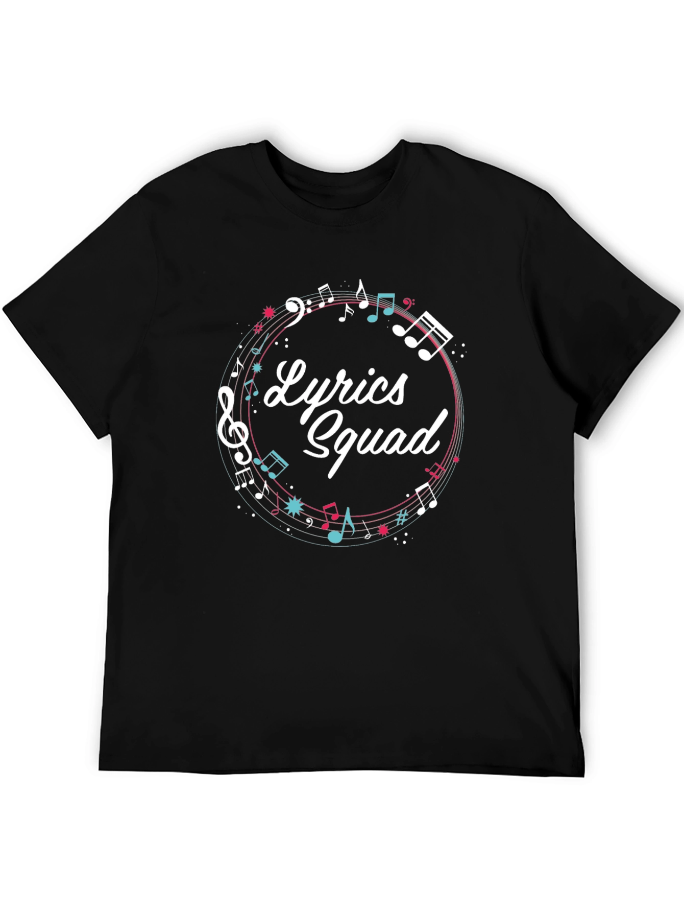 Lyrics Squad Music Graphic T-Shirt
