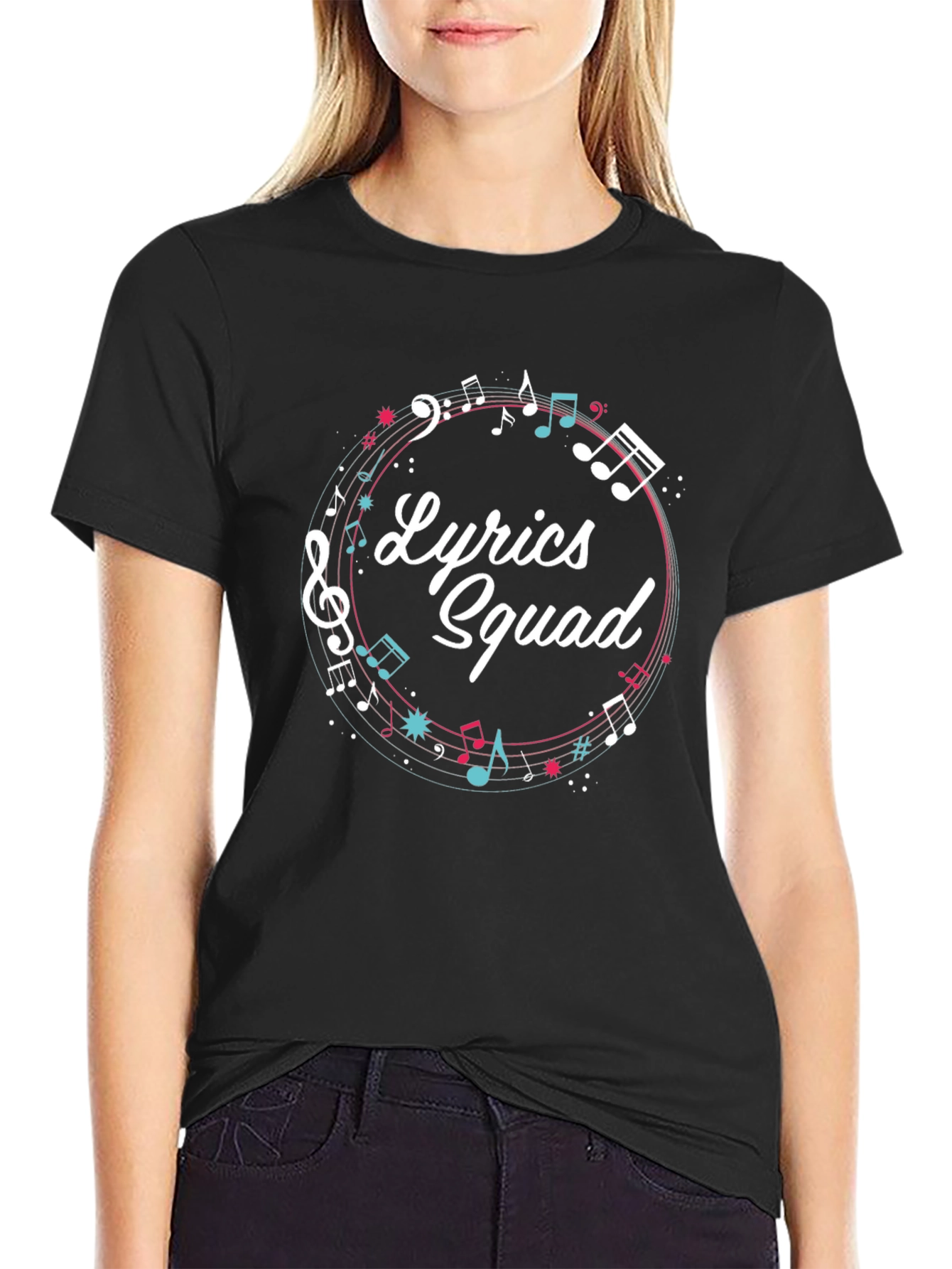Lyrics Squad Music Graphic T-Shirt