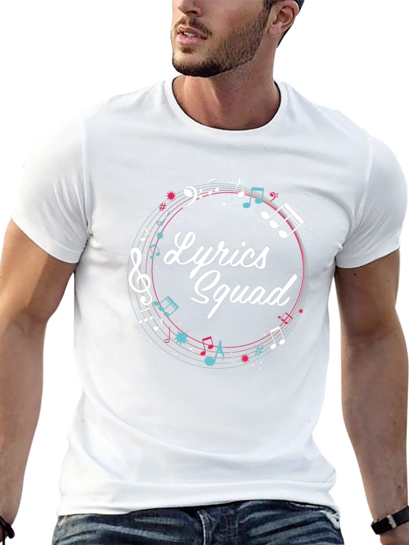 Lyrics Squad Music Graphic T-Shirt