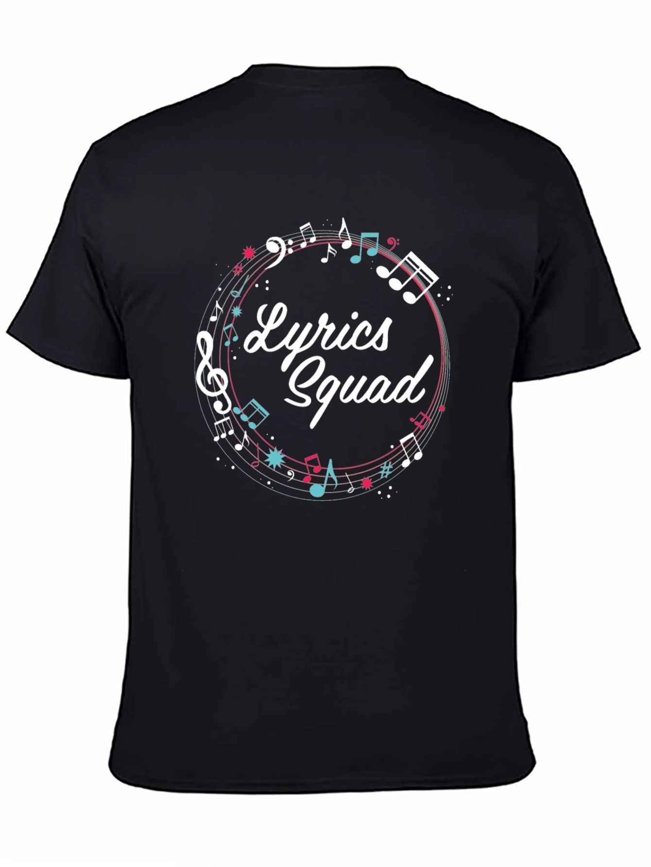 Lyrics Squad Music Graphic T-Shirt