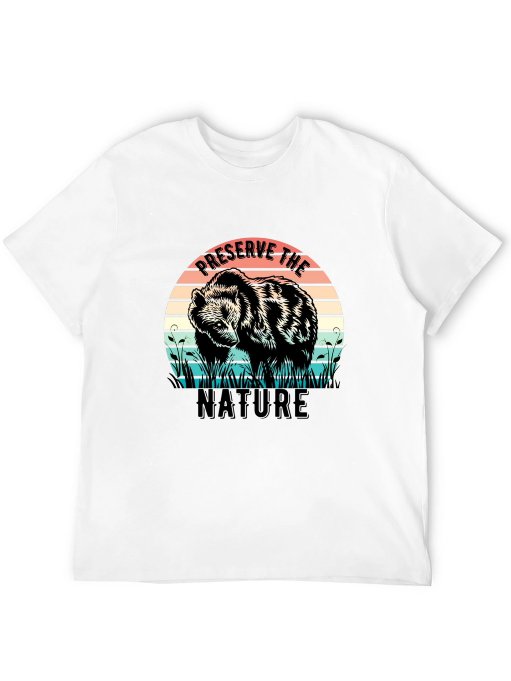 Preserve Nature Bear Graphic Tee