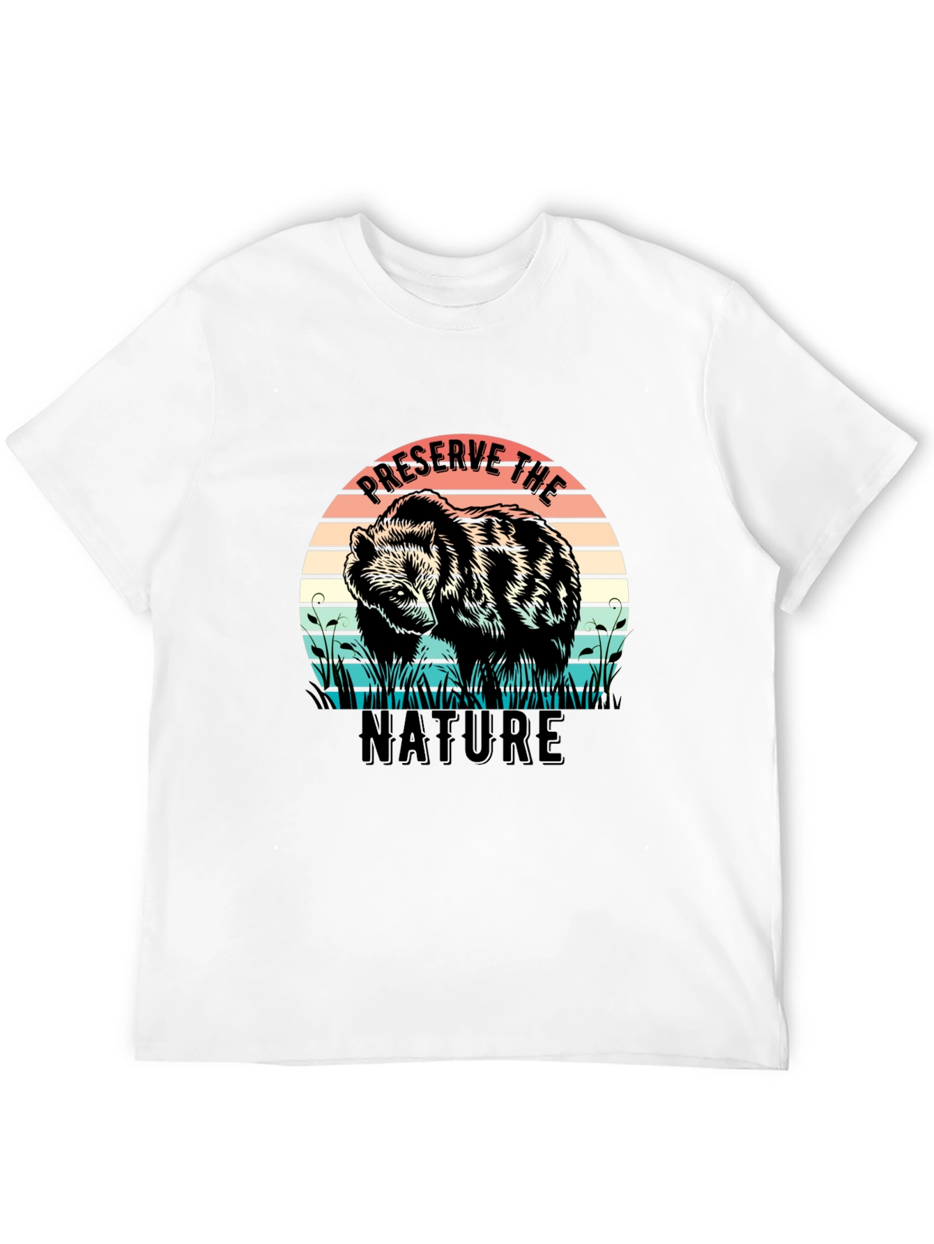 Preserve Nature Bear Graphic Tee
