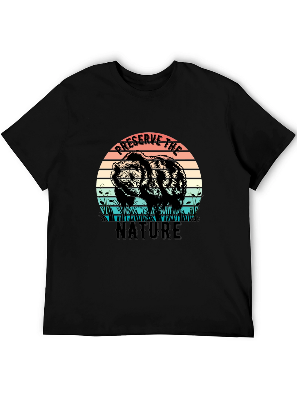 Preserve Nature Bear Graphic Tee