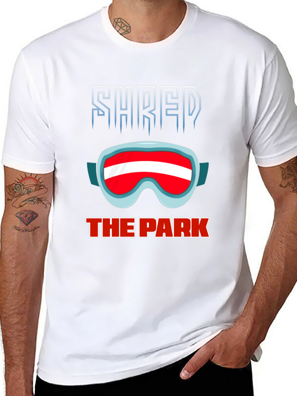 Shred the Park Black Graphic T-Shirt