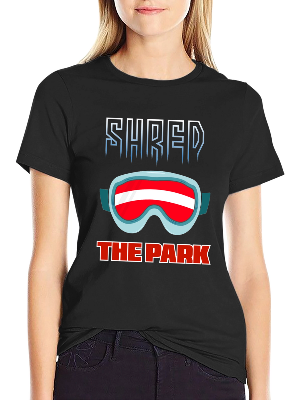 Shred the Park Black Graphic T-Shirt