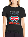 Shred the Park Black Graphic T-Shirt