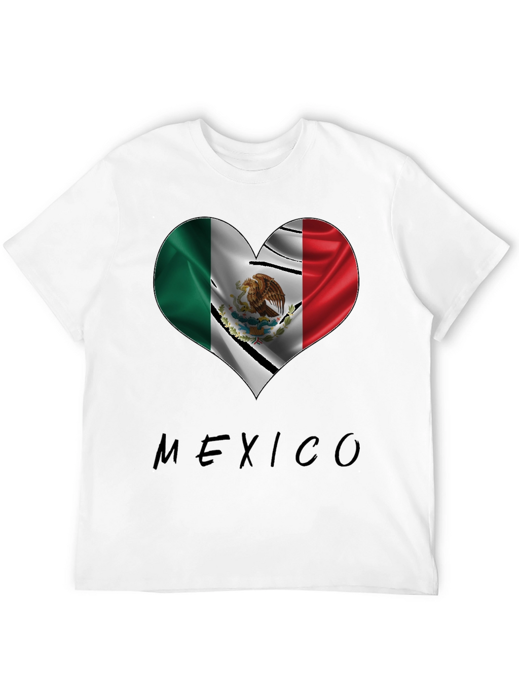 Mexico Heart Flag T-Shirt - Show Your Pride!