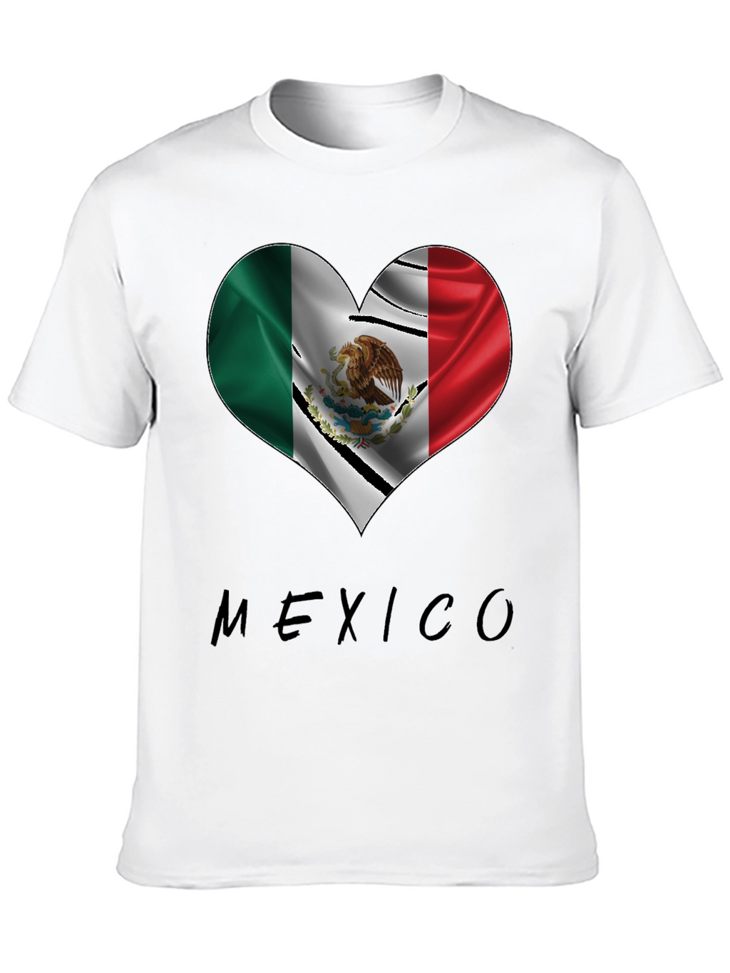 Mexico Heart Flag T-Shirt - Show Your Pride!