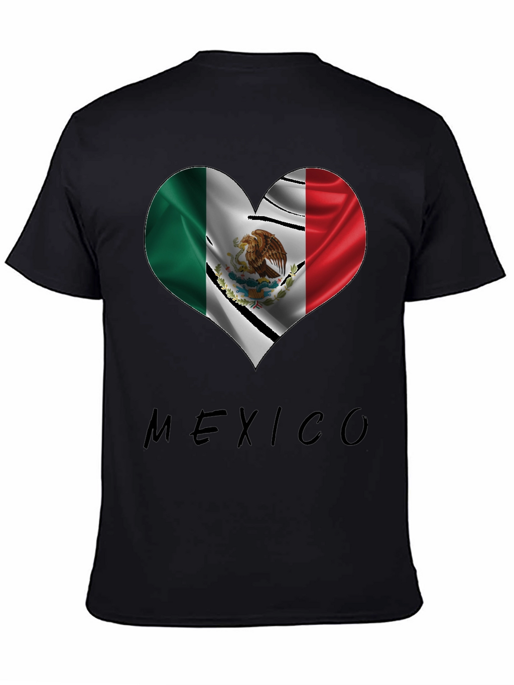Mexico Heart Flag T-Shirt - Show Your Pride!