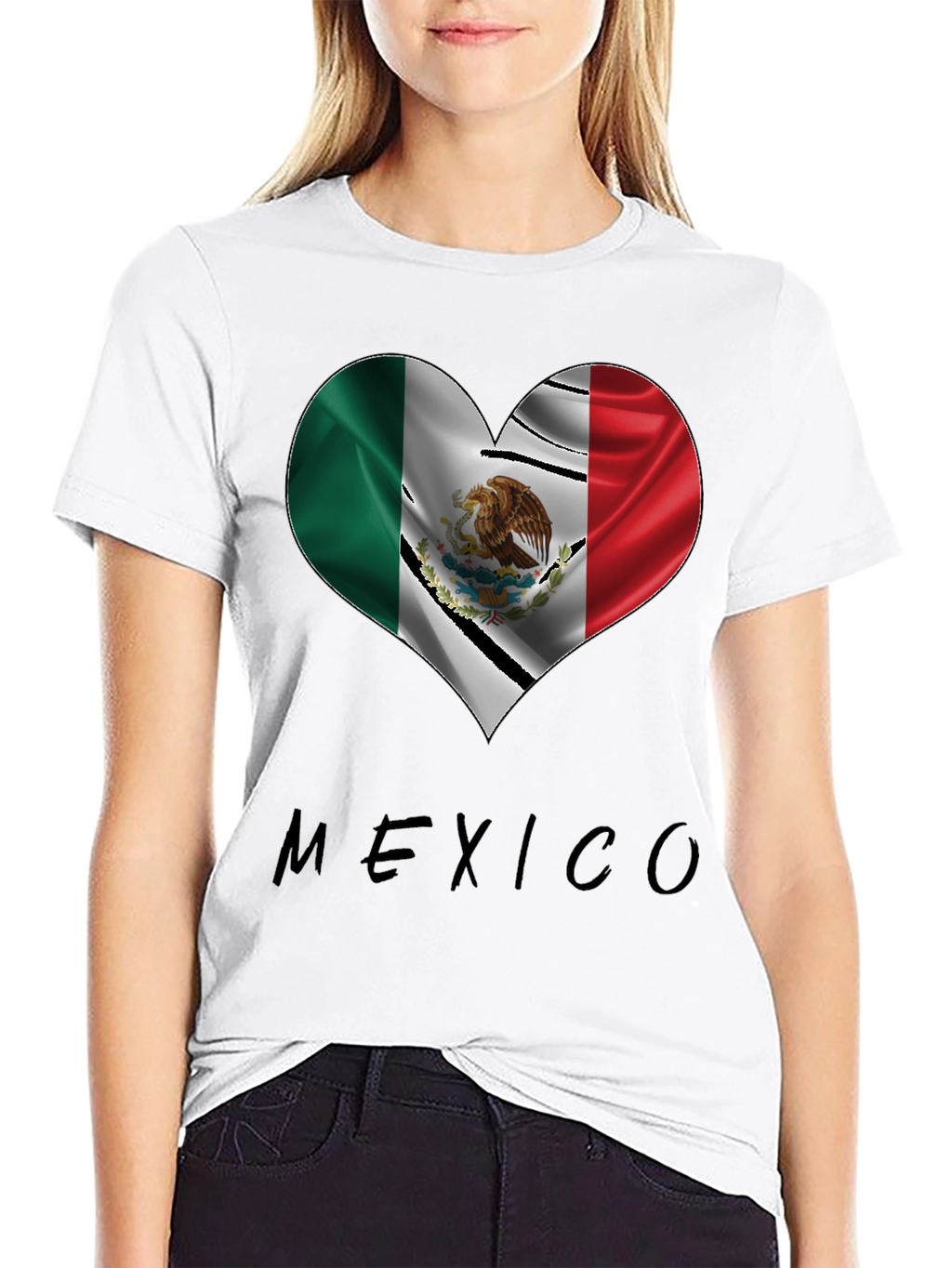 Mexico Heart Flag T-Shirt - Show Your Pride!