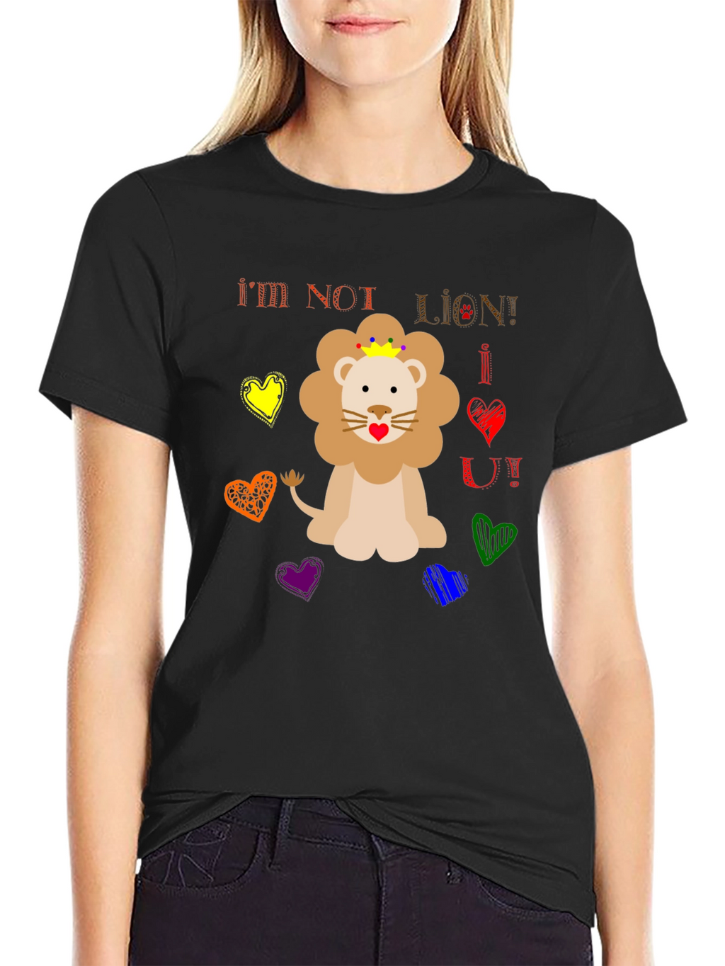 Funny Im Not Lion Graphic Tee