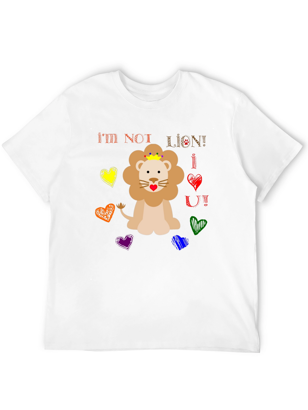 Funny Im Not Lion Graphic Tee