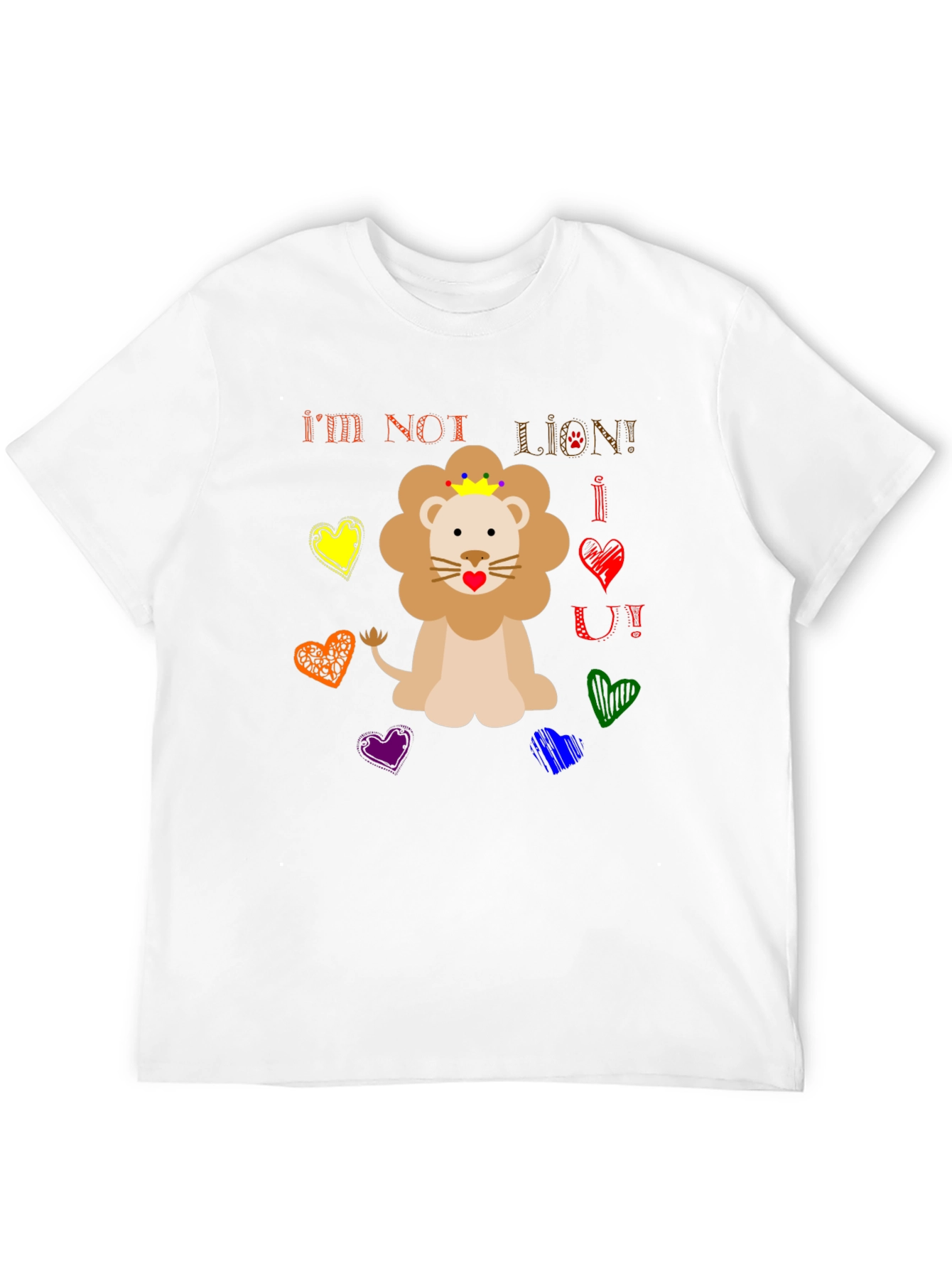 Funny Im Not Lion Graphic Tee