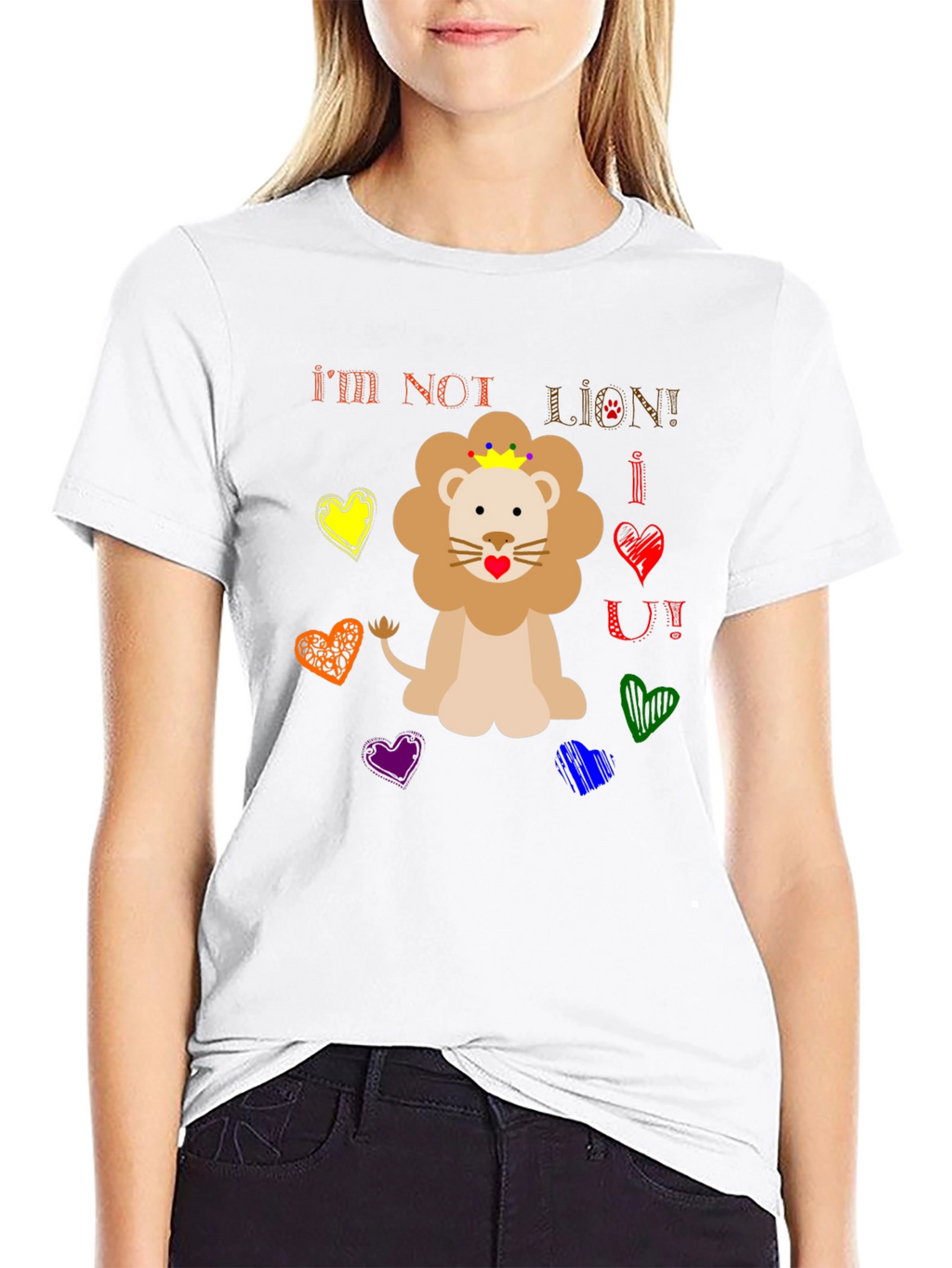 Funny Im Not Lion Graphic Tee