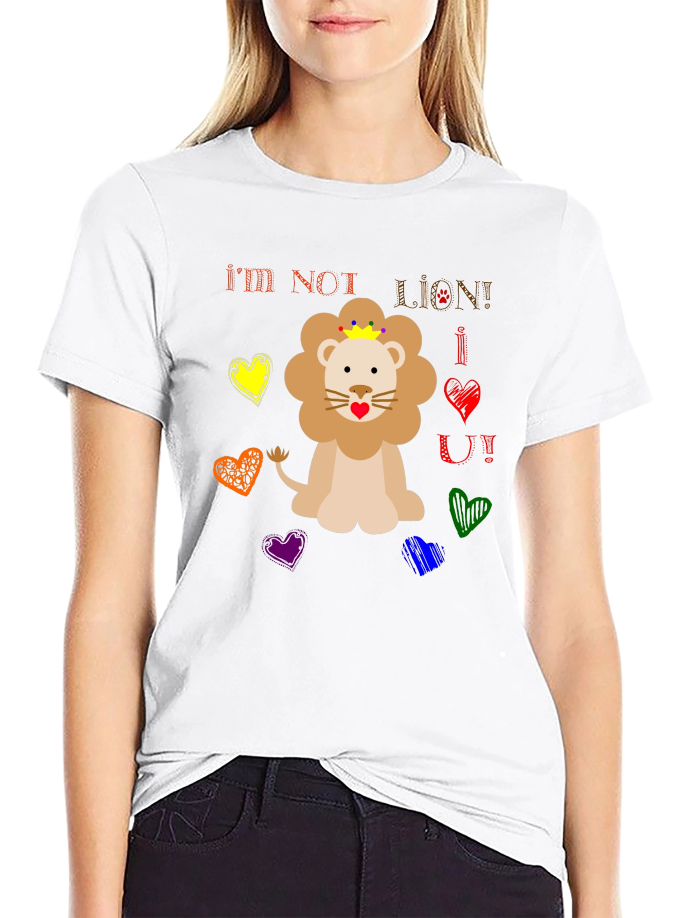 Funny Im Not Lion Graphic Tee