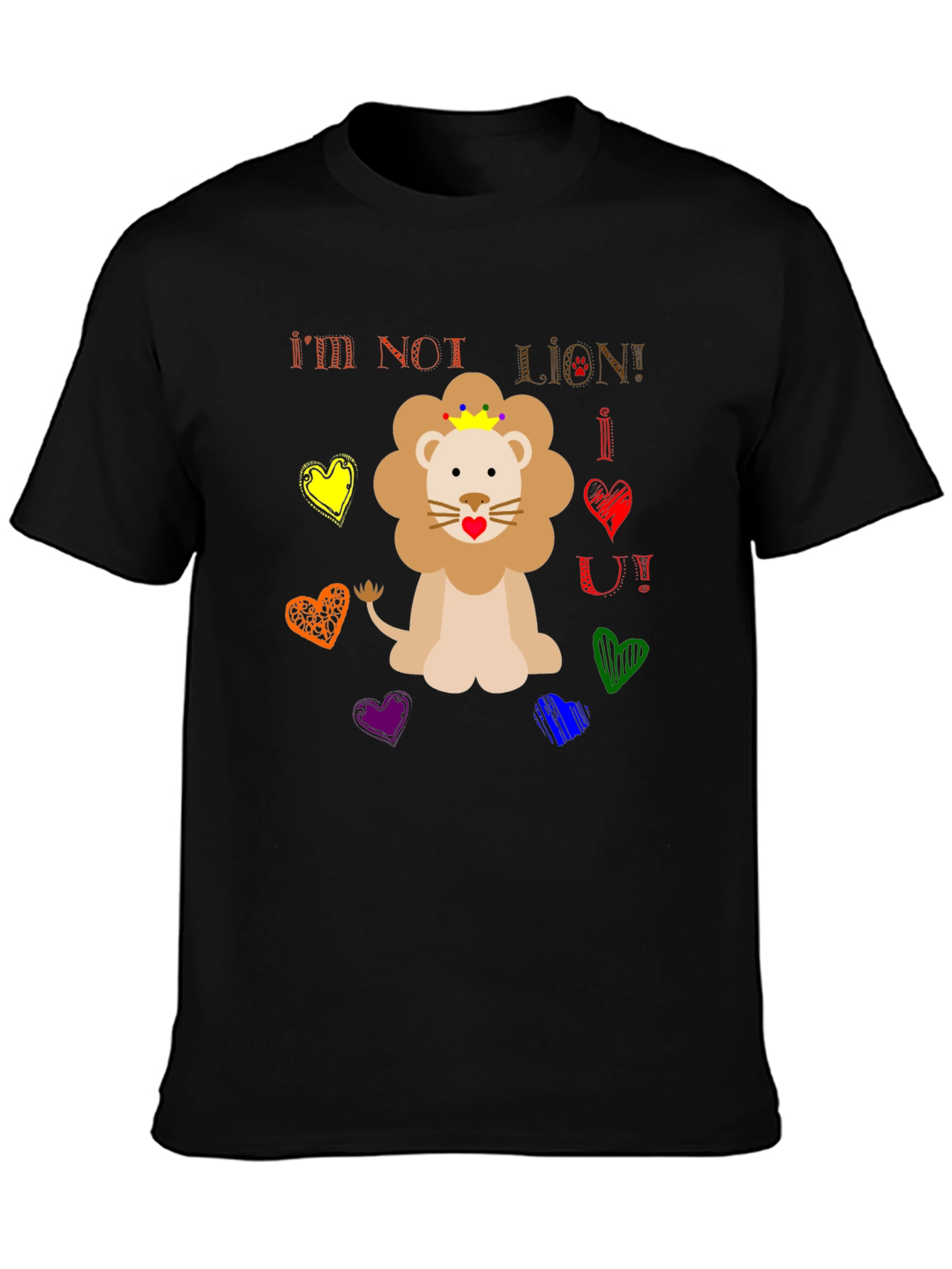 Funny Im Not Lion Graphic Tee