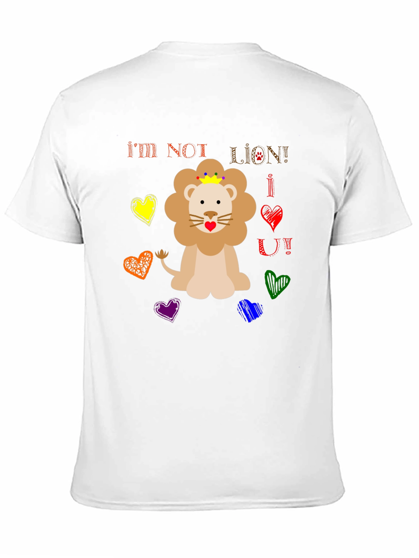 Funny Im Not Lion Graphic Tee
