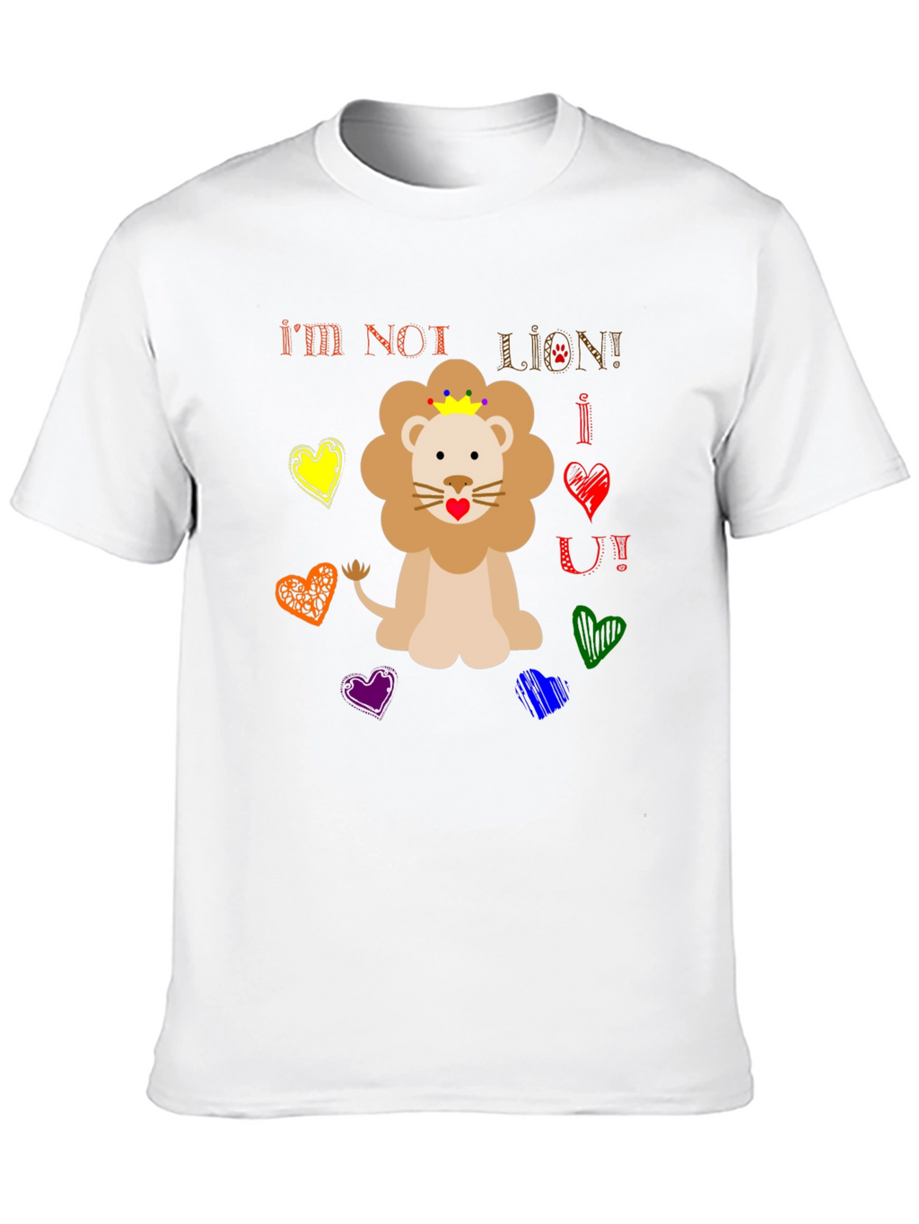 Funny Im Not Lion Graphic Tee
