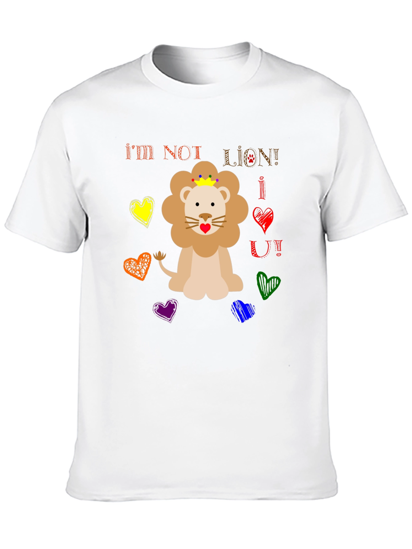 Funny Im Not Lion Graphic Tee