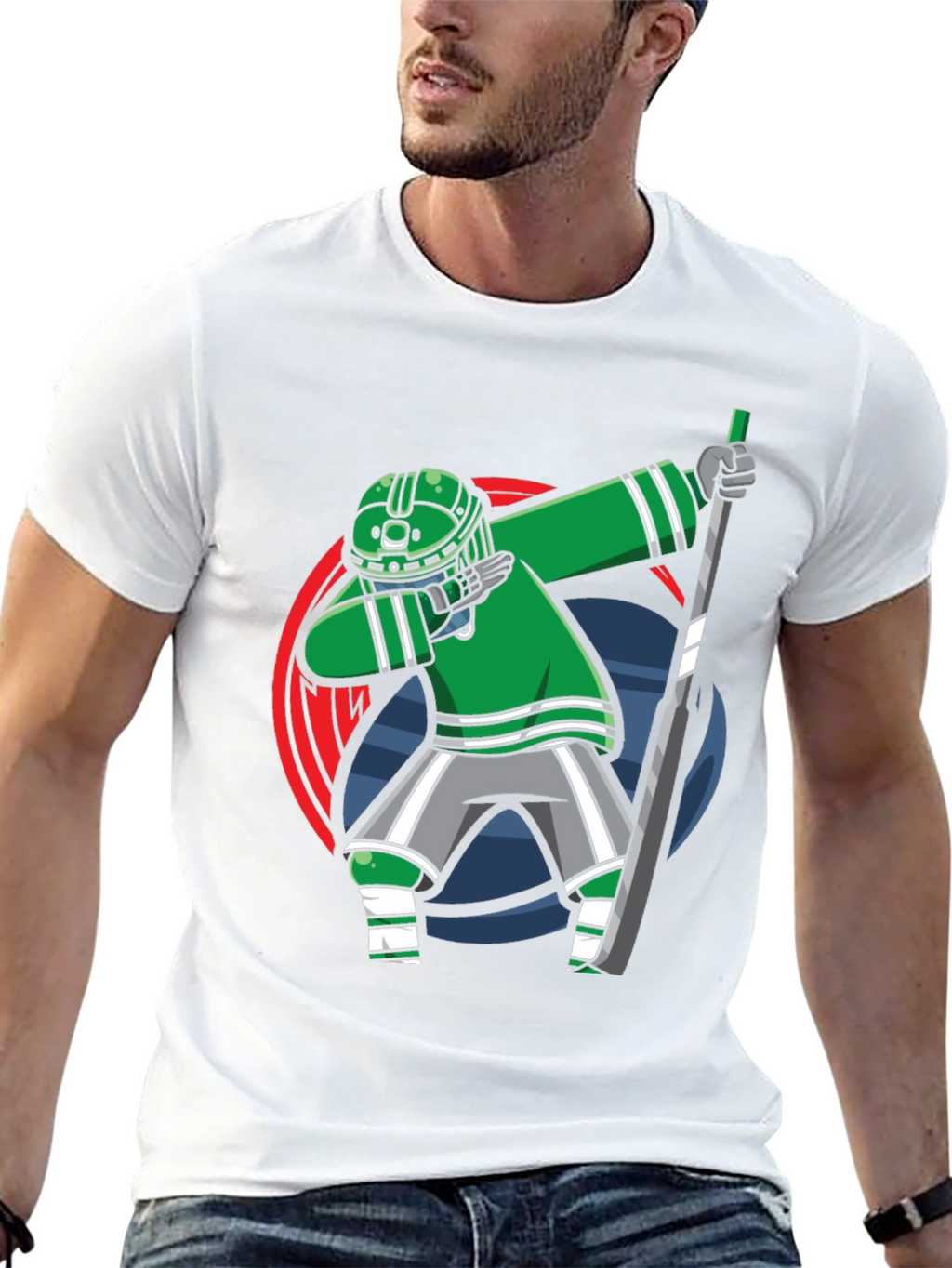 Dabbing Hockey Player T-Shirt