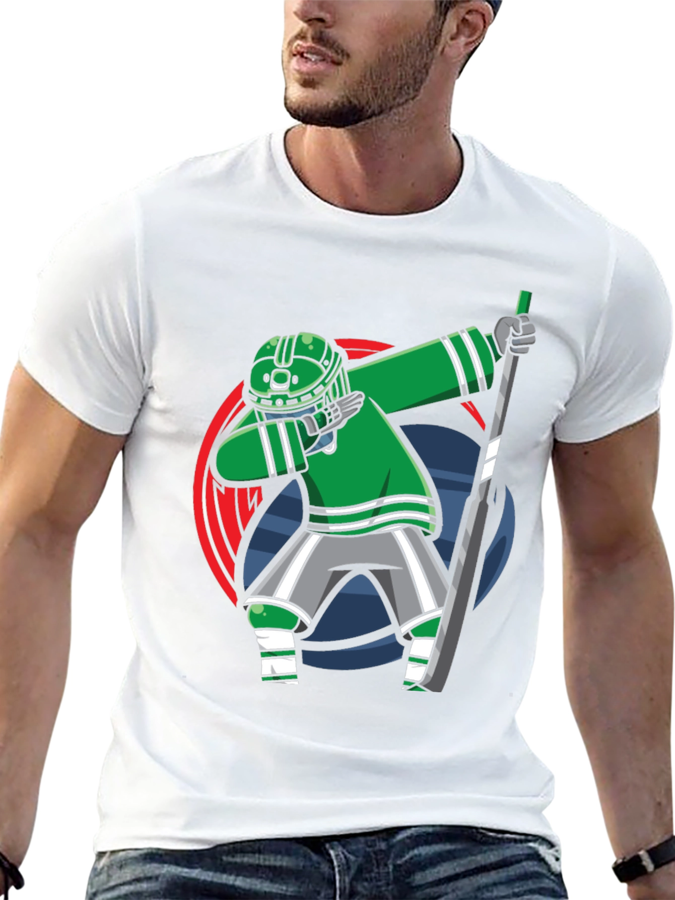 Dabbing Hockey Player T-Shirt