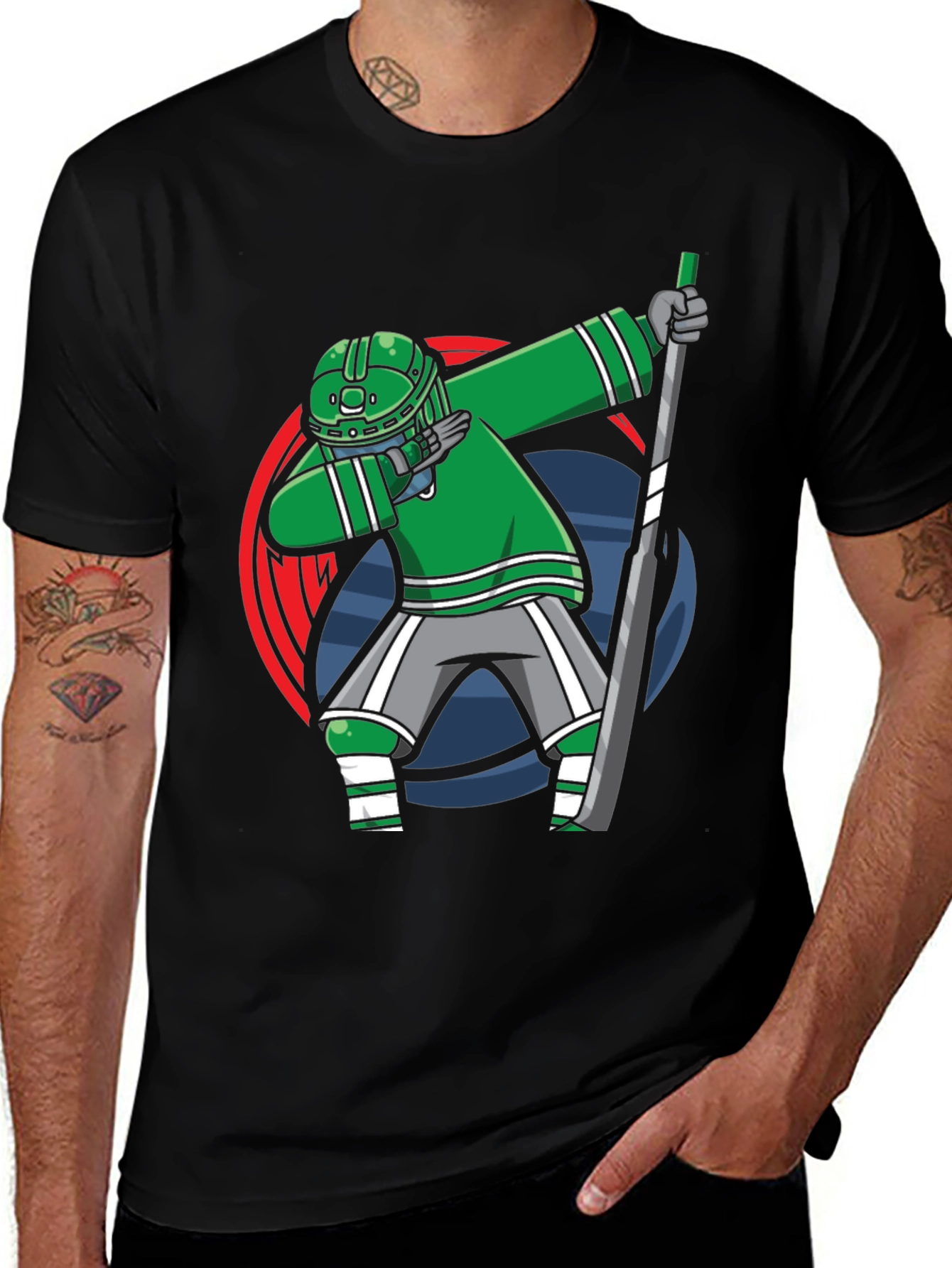 Dabbing Hockey Player T-Shirt